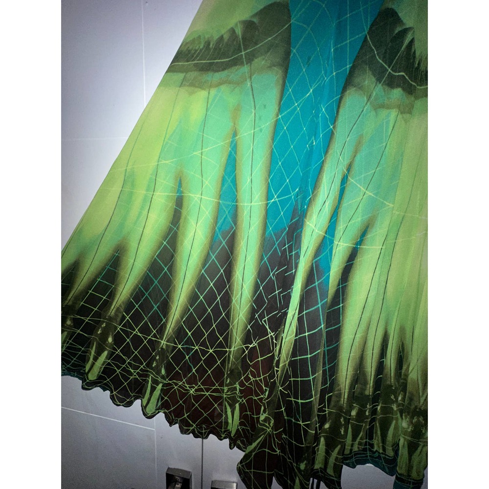 Jean Paul Gaultier femme RARE silk optical illusion stiletto pants US 10